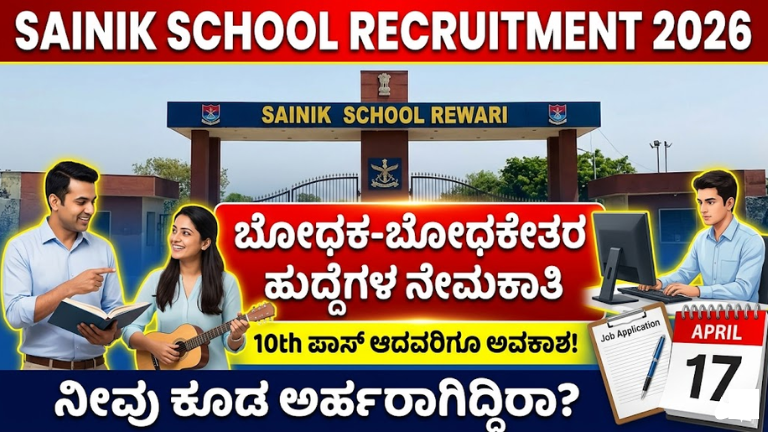 Sainik School Recruitment 2026